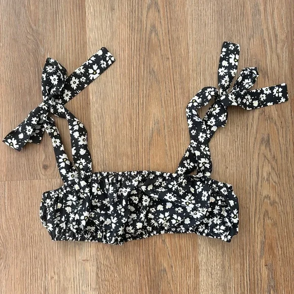 NWOT SHEIN VCAY Women Two Pieces Outfits Black and White Maxi Skirt with Top XS - Picture 2 of 4